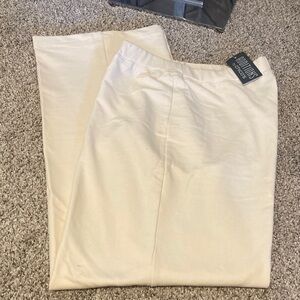 New Chico's antique ivory Wide Leg lounger Pants